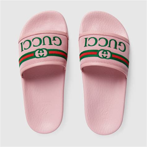 kids gucci slides|Gucci slides girl.